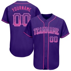 Authentic Purple Baseball Fashion Pink-Light Jersey Custom Drift Blue
