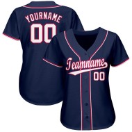Custom Jersey Baseball Navy White-Red Custom Jersey Baseball Navy White-Red