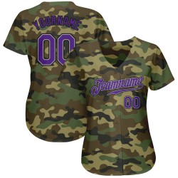 Salute Jersey Service Baseball To Custom Authentic Purple-Black Camo Salute Jersey Service Baseball To Custom Authentic Purple-Black Camo